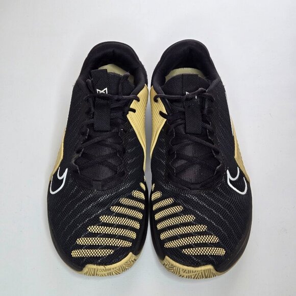Nike Men's Metcon 9 Black Vegas Gold Workout Shoes Sneakers Sz 14 FD5431-001 - Picture 5 of 11